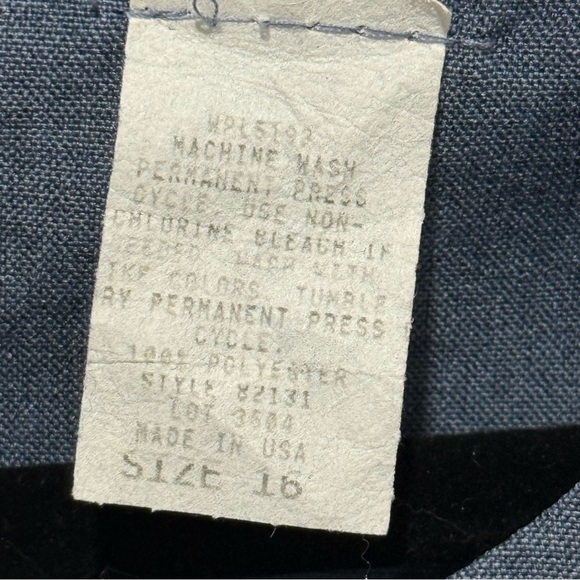 Vintage Blue Sleeveless Sheath Dress 16 Made in USA Workwear Classic Minimalist - Picture 4 of 8